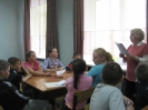 Участники литературной программы «Путешествие в Лукоморье» в Библиотеке № 10 района Медная Шахта