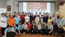 Участники первого Слёта волонтёрских объединений города Краснотурьинска в центральной городской библиотеке