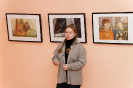 Юная краснотурьинская художница Ксения Алексеева на своей творческой встрече в центральной детской библиотеке