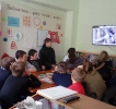 Диспут о вреде курения с учащимися 7-9 классов школы № 18 пос. Чернореченск 
