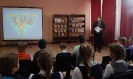 Участники литературно-игровой программы просмотрели сюжеты детского юмористического киножурнала «Ералаш», снятые по рассказам Виктора Драгунского
