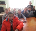 Учащиеся школы № 18 поселка Чернореченск на мероприятиии по патриотическому воспитанию в Бибилиотеке № 6