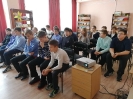 Участники урока памяти о блокадном Ленинграде в центральной детской библиотеке