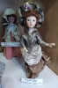 Экспонат выставки кукол из коллекции «Дамы эпохи» в библиотеке № 2 поселка Воронцовка