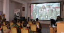 Встреча юных десантников с ветеранами воздушно-десантных войск в центральной городской библиотеке