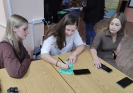 Команда молодых педагогов школы № 24 на интеллектуальной квиз-игре «Школьные вопросики» в центральной детской библиотеке
