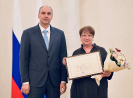 Ирина Паранина, заведующий информационно-библиографическим отделом центральной городской библиотеки, награждена почетной грамотой Министерства культуры Российской Федерации